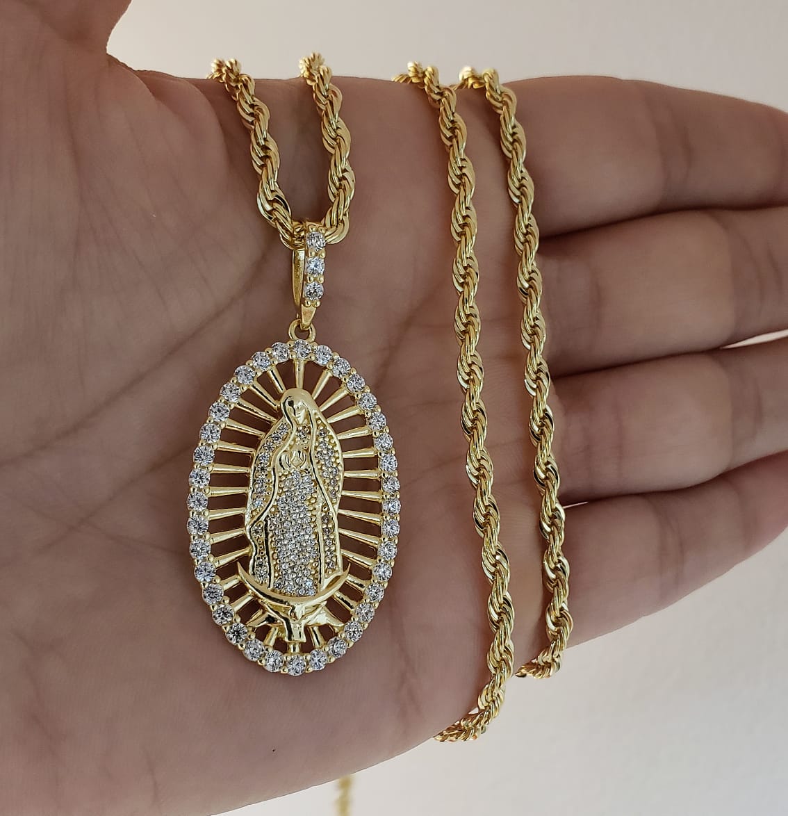 D Virgen Guadalupe Swarovski