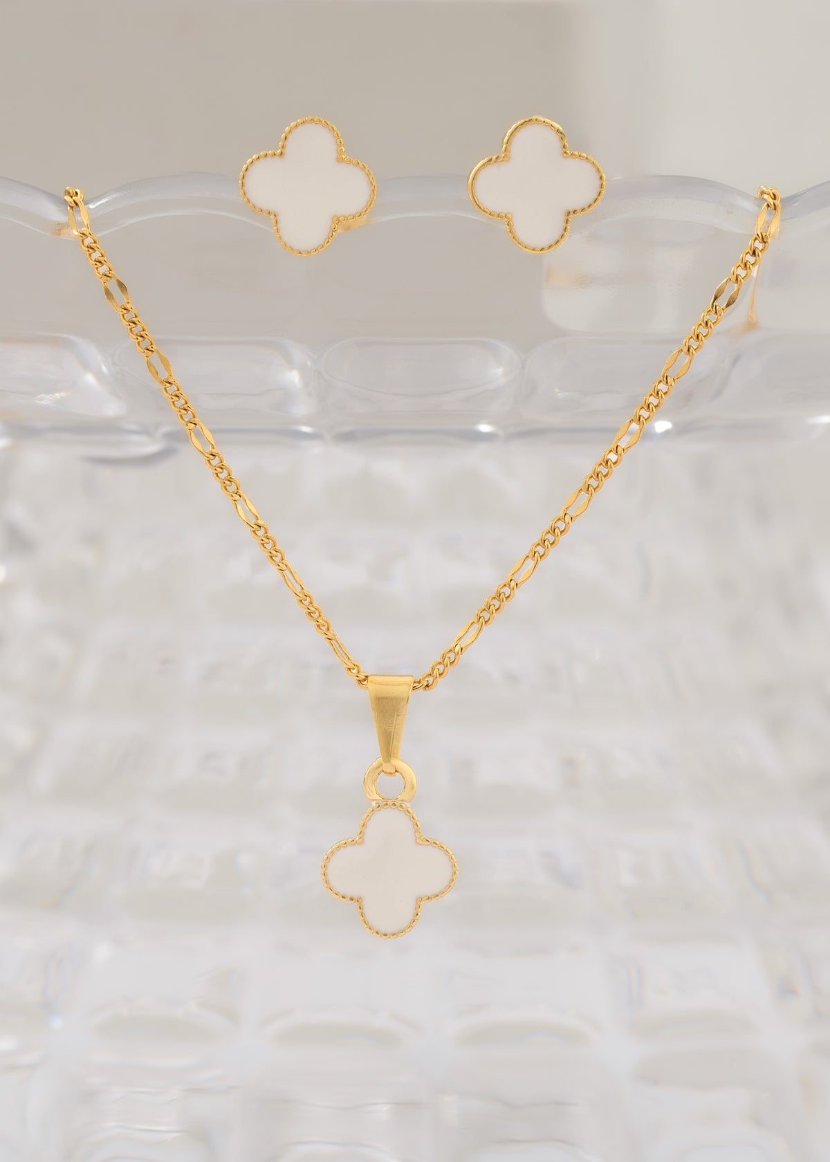 Conjunto Clover Blanco 1 Cm