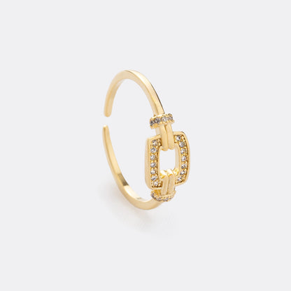 Anillo Crystal Box Ajustable