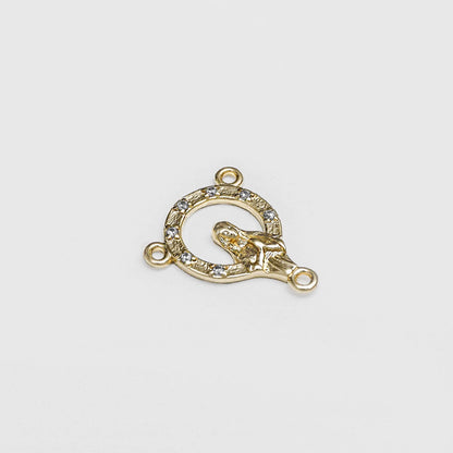 C Crucero con Circonias 1.8 Cms Cristal
