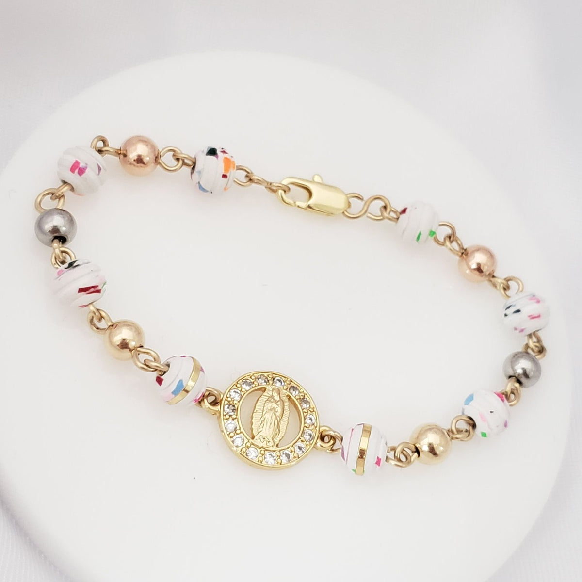H Guadalupe Con Circonias CRISTAL